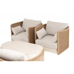 "Аликанте" лаунж-зона из искусственного ротанга, цвет соломенный