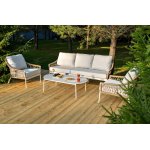 "Венеция" лаунж-зона из искусственного ротанга, цвет соломенный