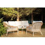 "Венеция" лаунж-зона из искусственного ротанга, цвет соломенный