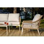 "Венеция" лаунж-зона из искусственного ротанга, цвет соломенный