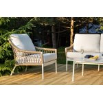 "Венеция" лаунж-зона из искусственного ротанга, цвет соломенный