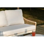 "Венеция" лаунж-зона из искусственного ротанга, цвет соломенный