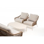 "Венеция" лаунж-зона из искусственного ротанга, цвет соломенный