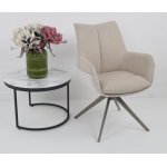 Стул PONTUS 360 град. поворот. RIELY-111 / PRESENT-120 Кремовый / Латте, ®DISAUR Стул PONTUS 360 град. поворот. RIELY-111 / PRESENT-120 Кремовый / Латте, ®DISAUR