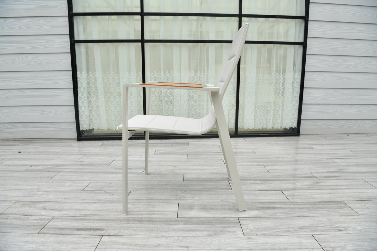 "Кейптаун" стул алюминиевый, ткань текстилен, цвет белый "Кейптаун" стул алюминиевый, ткань текстилен, цвет белый