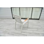 "Кейптаун" стул алюминиевый, ткань текстилен, цвет белый "Кейптаун" стул алюминиевый, ткань текстилен, цвет белый