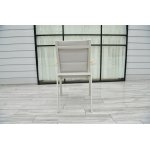 "Кейптаун" стул алюминиевый, ткань текстилен, цвет белый "Кейптаун" стул алюминиевый, ткань текстилен, цвет белый