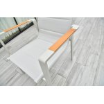 "Кейптаун" стул алюминиевый, ткань текстилен, цвет белый "Кейптаун" стул алюминиевый, ткань текстилен, цвет белый