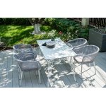 "Руссо" обеденный стол из HPL 150х80см, цвет молочный