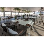 "Руссо" обеденный стол из HPL 150х80см, цвет молочный