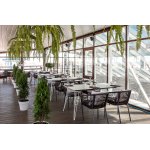 "Руссо" обеденный стол из HPL 150х80см, цвет молочный