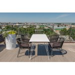 "Руссо" обеденный стол из HPL 150х80см, цвет молочный