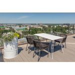 "Руссо" обеденный стол из HPL 150х80см, цвет молочный