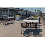 "Руссо" обеденный стол из HPL 150х80см, цвет молочный