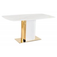 Стол обеденный Барнео BS1802-160GR, 160х90х76 см, светло-серый/золото