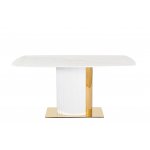 Стол обеденный Барнео BS1802-160GR, 160х90х76 см, светло-серый/золото