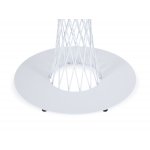 "Диего" обеденный стол из HPL круглый Ø100см, цвет "дуб", каркас белый