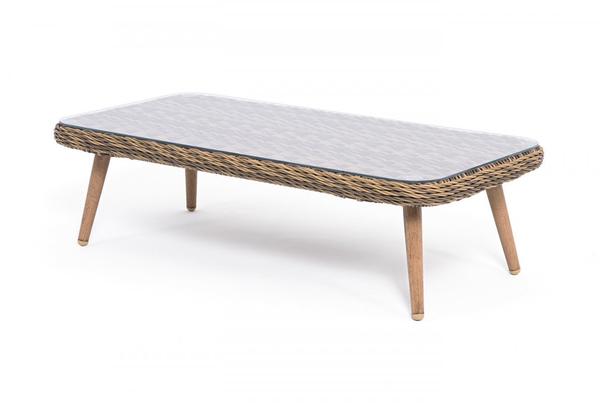 "Прованс" столик журнальный из ротанга, цвет соломенный