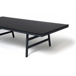 "Рио" стол из HPL 300х120см, цвет столешницы "черный мрамор", угол R3мм