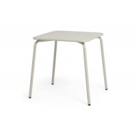 "Гелиос" стальной квадратный стол 70х70см, цвет бежевый