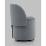 Пуф-трансформер Таунсвилл вращающийся с ящиком велюр серый