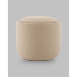 Пуф-трансформер Таунсвилл вращающийся с ящиком велюр бежевый