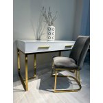 Стол-консоль Армада F-1543, 120х60х78 см, белый, золото Стол-консоль Армада F-1543, 120х60х78 см, белый, золото