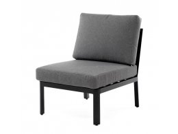 "Париж" модуль диванный алюминиевый центральный, цвет серый