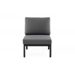 "Париж" модуль диванный алюминиевый центральный, цвет серый