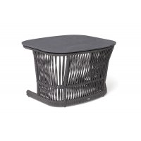 "Лугано" журнальный стол 76х76 H55 см из HPL, цвет "серый гранит"