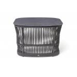 "Лугано" журнальный стол 76х76 H55 см из HPL, цвет "серый гранит"