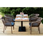 "Каффе Дабл" обеденная группа на 4 персоны, цвет "дуб"