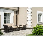 "Ницца" лаунж-зона из искусственного ротанга, цвет бронзовый "Ницца" лаунж-зона из искусственного ротанга, цвет бронзовый