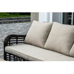 "Ницца" лаунж-зона из искусственного ротанга, цвет бронзовый "Ницца" лаунж-зона из искусственного ротанга, цвет бронзовый