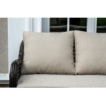 "Ницца" лаунж-зона из искусственного ротанга, цвет бронзовый "Ницца" лаунж-зона из искусственного ротанга, цвет бронзовый