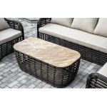 "Ницца" лаунж-зона из искусственного ротанга, цвет бронзовый "Ницца" лаунж-зона из искусственного ротанга, цвет бронзовый