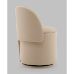 Пуф-трансформер Таунсвилл вращающийся с ящиком велюр бежевый