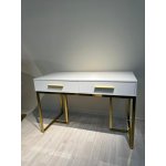 Стол-консоль Армада F-1543, 120х60х78 см, белый, золото Стол-консоль Армада F-1543, 120х60х78 см, белый, золото