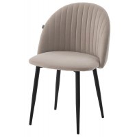 Стул БАРИ Marseille-13 Латте, велюр / черный каркас M-City