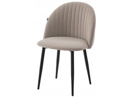 Стул БАРИ Marseille-13 Латте, велюр / черный каркас M-City