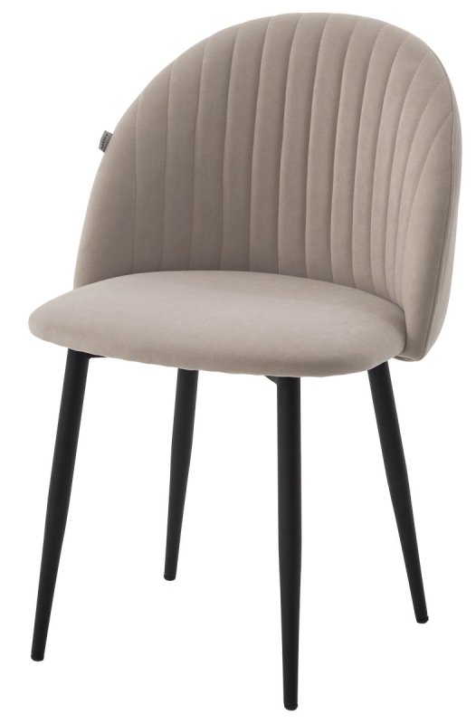 Стул БАРИ Marseille-26 Серый, велюр / черный каркас M-City