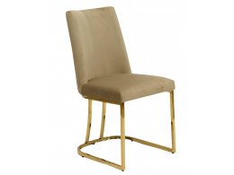 Стул обеденный Пресли DX-2055-1, 42х44х92, бежевый, золото Стул обеденный Пресли DX-2055-1, 42х44х92, бежевый, золото