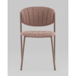 Стул Харпер ткань рогожка капучино каркас бежево-серый матовый