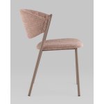 Стул Харпер ткань рогожка капучино каркас бежево-серый матовый