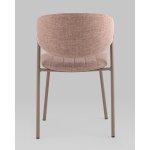 Стул Харпер ткань рогожка капучино каркас бежево-серый матовый