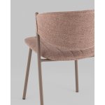 Стул Харпер ткань рогожка капучино каркас бежево-серый матовый