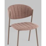 Стул Харпер ткань рогожка капучино каркас бежево-серый матовый