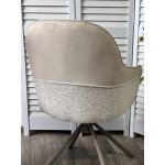 Стул RIKARD 360 град. кремовый RIELY-111 /PRESENT-120, шенилл - велюр / латте каркас, ®DISAUR