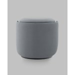 Пуф-трансформер Таунсвилл вращающийся с ящиком велюр серый