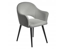 Стул Bruno светло-серый, искусственный мех